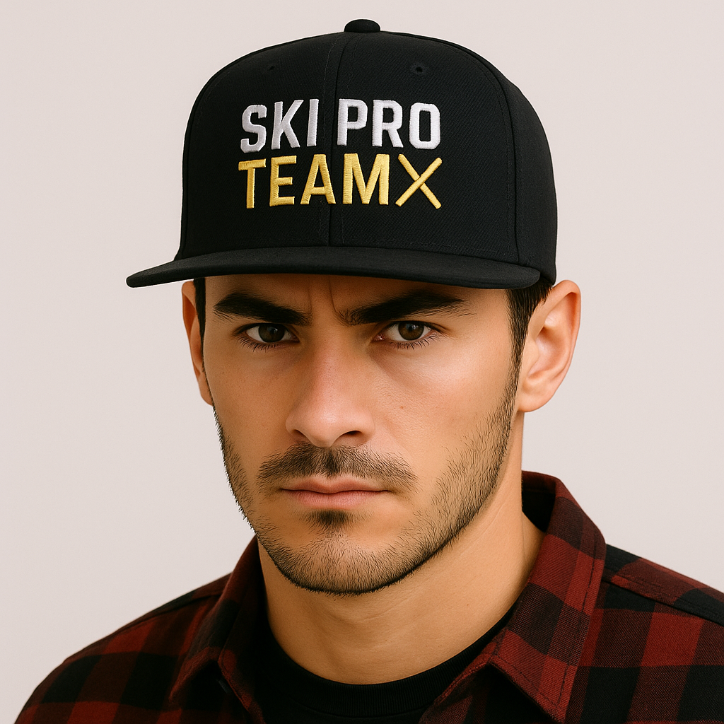 Gorra Ski Pro Team – Edición Técnica Negra